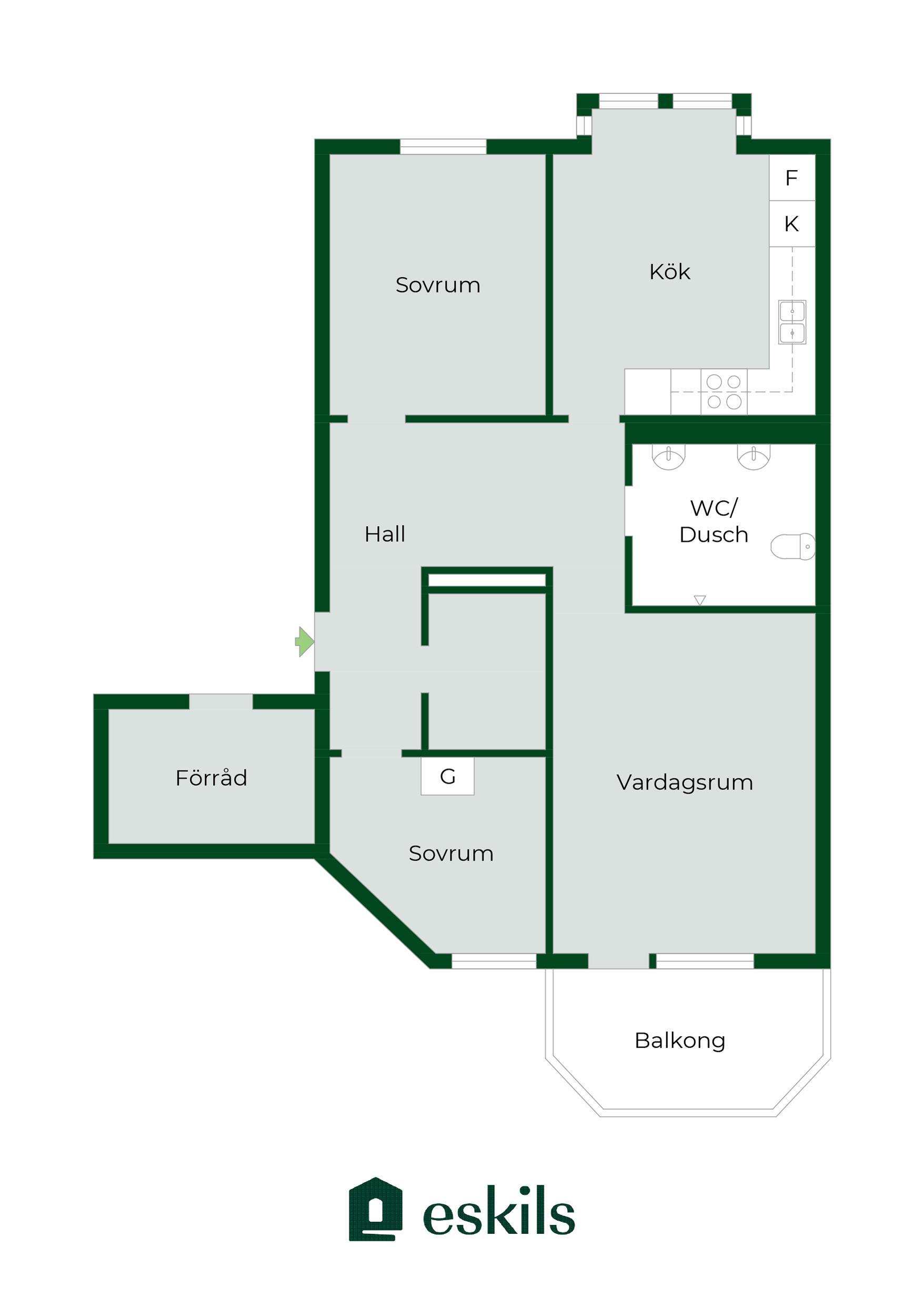 Norr/Centrum, Eskilstuna